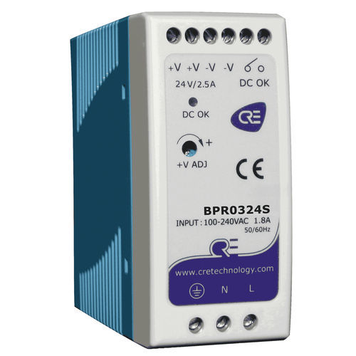 Устройство зарядки батарей на DIN-рейке - BPR0324S - CRE TECHNOLOGY - свинцовое / Ni-Cd / для электрогенераторной установки