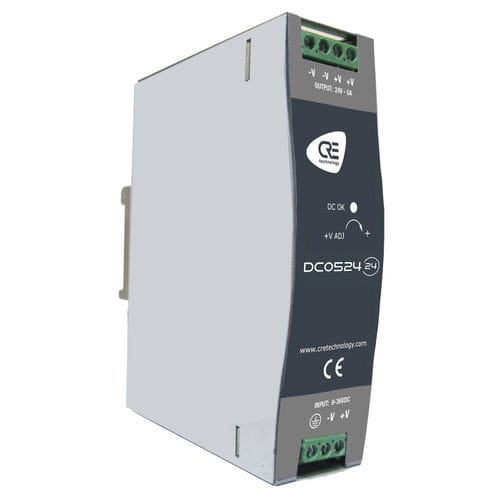 Преобразователь DC/DC на DIN-рейке - DC0524-24 - CRE TECHNOLOGY - промышленный / выход по напряжению / регулируемый
