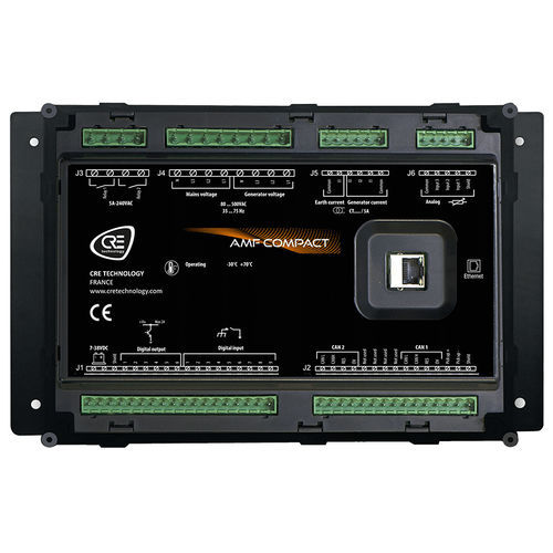 Автоматический контроллер для электрогенераторной установки - AMF COMPACT CORE - CRE TECHNOLOGY - автоматическое контролирование сектора / с задним креплением / для резервного питания