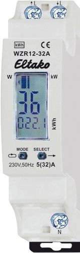 Монофазовый Электрический счетчик электроэнергии - WZR12-32A - Eltako Electronics - на DIN-рейке