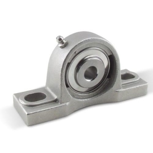 Подшипниковый узел с фланцем - S-UCP201-12MM - Boca Bearing Company - с брусом, сопряженным с лежнем / на шариковом подшипнике / из нержавеющей стали