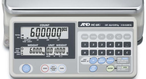 Весы счетчик - HC-i series - A&D COMPANY, LIMITED - с дисплеем LCD / из нержавеющей стали