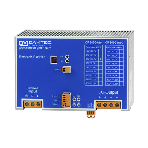 Источник электропитания на DIN-рейке - CPS-EC480 - Camtec Power Supplies GmbH - AC/DC / с одним выходом