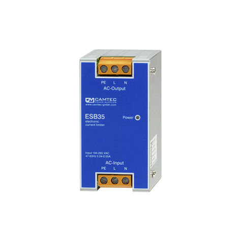 Регулятор тока на DIN-рейке - ESB00351 series - Camtec Power Supplies GmbH