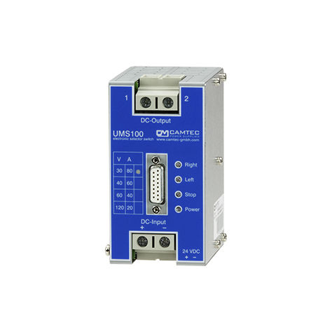 Статическое реле DC - UMS00100 series - Camtec Power Supplies GmbH - для монтажа на панели / мощности / с полевым МОП-транзистором