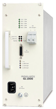 Монтированное устройство зарядки батарей в стойку - GL1800 - Camtec Power Supplies GmbH - универсальное / автоматическое / цифровое