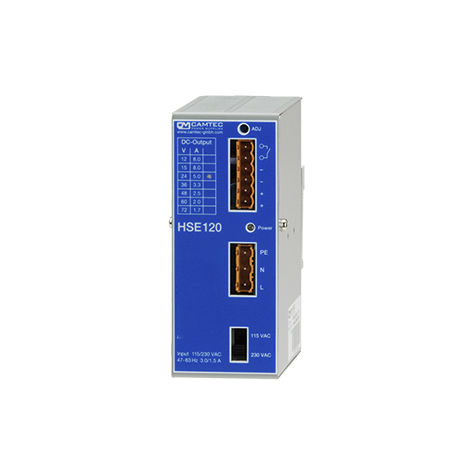 Источник электропитания на DIN-рейке - HSE01201 - Camtec Power Supplies GmbH - AC/DC / для резки / монофазовый