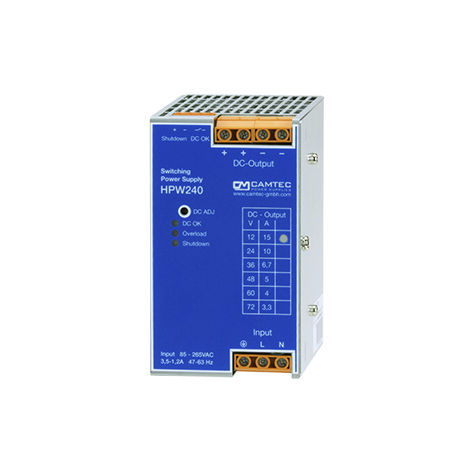 Источник электропитания на DIN-рейке - HPW02401 - Camtec Power Supplies GmbH - AC/DC / для резки / монофазовый