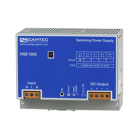Источник электропитания на DIN-рейке - HSE10001 - Camtec Power Supplies GmbH - AC/DC / для резки / монофазовый