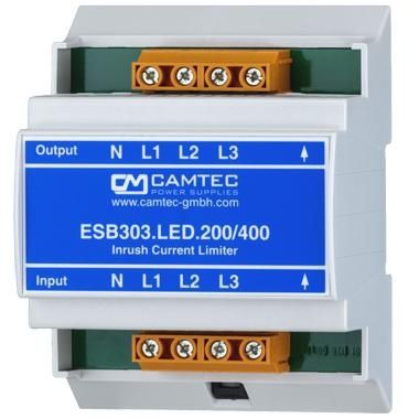 Регулятор тока на DIN-рейке - ESB303.LED.200 - Camtec Power Supplies GmbH - трехфазовый
