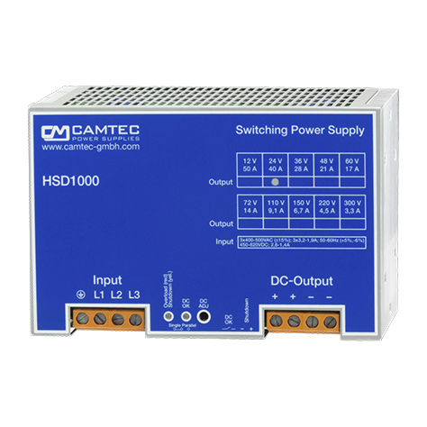Источник электропитания на DIN-рейке - HSD10001 - Camtec Power Supplies GmbH - AC/DC / для резки / трехфазовый