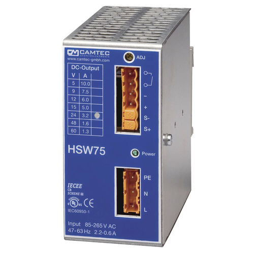 Источник электропитания на DIN-рейке - HSW00751 - Camtec Power Supplies GmbH - AC/DC / для резки / монофазовый