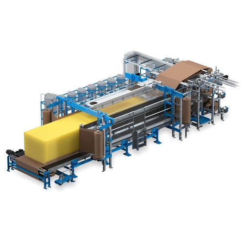 Производственная линия блоки гибкой пены PUR - JFLEX evo - Hennecke GROUP - непрерывного действия / периодическая