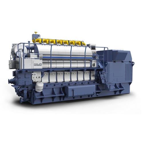 Двухтопливный тепловой двигатель - H22CDF series - Hyundai Heavy Industries-Marine Engine - дизельный / газовый / с несколькими цилиндрами