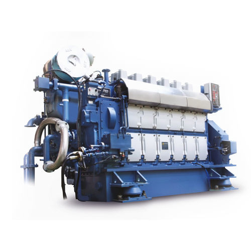 Дизельный двигатель - H17/28 series - Hyundai Heavy Industries-Marine Engine - с несколькими цилиндрами / для электрогенераторной установки / морской