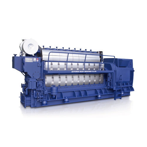 Дизельный двигатель - H21/32 series - Hyundai Heavy Industries-Marine Engine - с несколькими цилиндрами / для электрогенераторной установки / морской