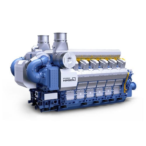 Двухтопливный тепловой двигатель - H54DFV series - Hyundai Heavy Industries-Marine Engine - дизельный / газовый / с несколькими цилиндрами