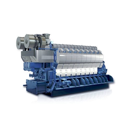 Дизельный двигатель - H25/33V series - Hyundai Heavy Industries-Marine Engine - на бензине / с несколькими цилиндрами / для электрогенераторной установки