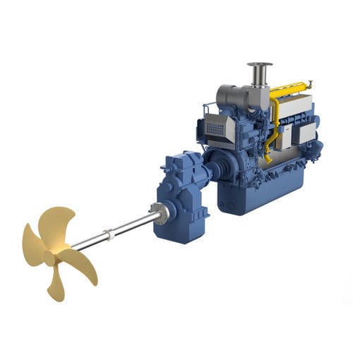 Двухтопливный тепловой двигатель - H22CDFP - Hyundai Heavy Industries-Marine Engine - дизельный / с несколькими цилиндрами / для использования на морских судах