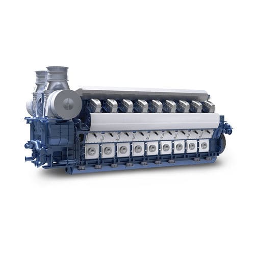 Дизельный двигатель - H46/60VP - Hyundai Heavy Industries-Marine Engine - с несколькими цилиндрами / для использования на морских судах / Tier 2