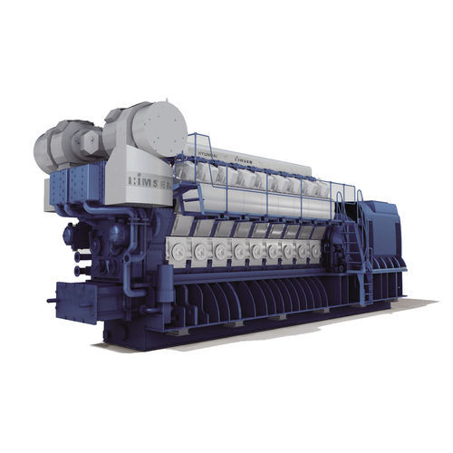 Газовый двигатель - H35/40GV series - Hyundai Heavy Industries-Marine Engine - с несколькими цилиндрами / для электрогенераторной установки / для производства электроэнергии