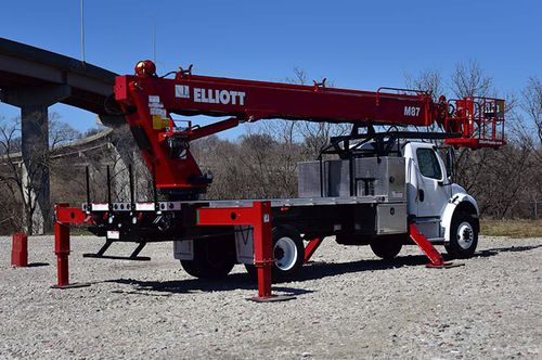 Телескопический подъемник на грузовике - M87 HIREACH - Elliott Equipment Company - гидравлический / для высокой нагрузки