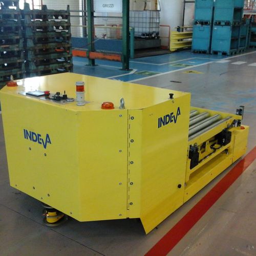 AGV для разгрузочно-погрузочных работ - Scaglia Indeva - электрическая / с магнитным управлением