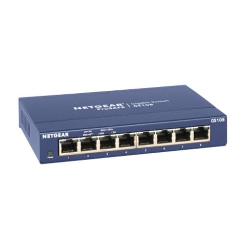 Неуправляемый коммутатор Ethernet - GS108 - NETGEAR - 8 портов / Gigabit Ethernet / для офиса
