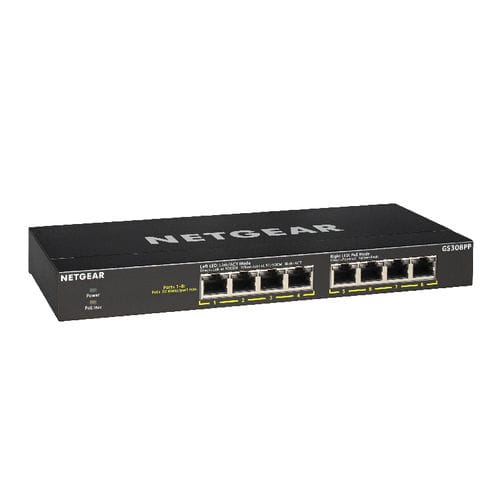 Неуправляемый коммутатор Ethernet - GS308PP - NETGEAR - 8 портов / Gigabit Ethernet / для офиса