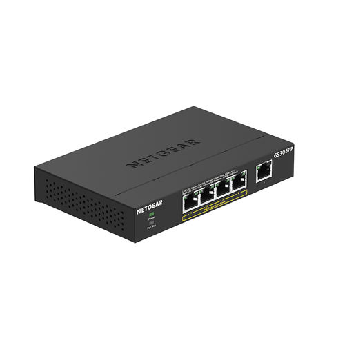 Неуправляемый коммутатор Ethernet - GS305PP - NETGEAR - 5 портов / гигабит / беспроводной