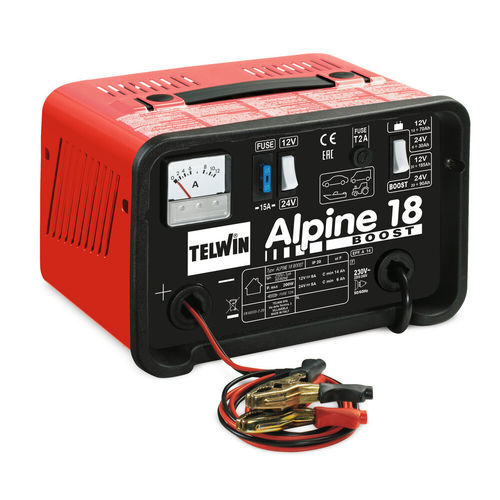 Устройство зарядки батарей для автомобиля - ALPINE 18 BOOST - TELWIN - переносное / с жидким электролитом / монофазовое