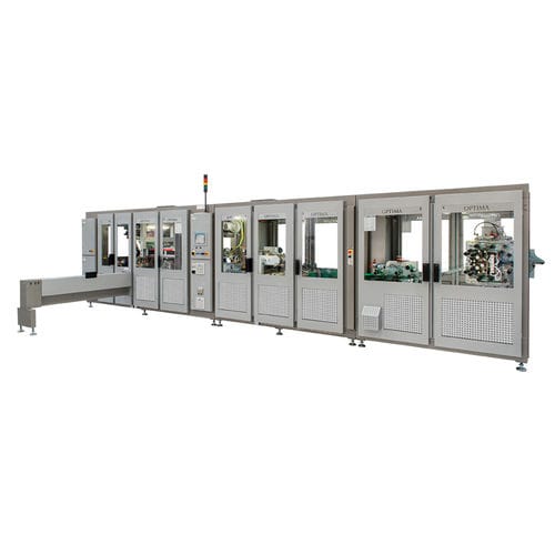 Автоматическая упаковочная машина - HS1 OS1 - OPTIMA packaging group GmbH - в форме линии / компактная / для гигиенических продуктов