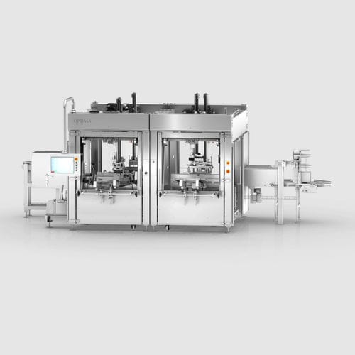 Горизонтальный станок для укладывания в ящики - TMF  - OPTIMA packaging group GmbH - лотка / для сельского хозяйства и пищевой промышленности