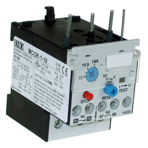 Реле защиты от перегрузки - MCOR-1-0.18 - IMO Precision Controls Limited - 1NO / 1NF / для электрического двигателя