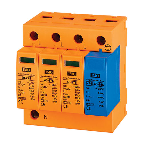 Коробка разрядника тип 2 - SPD4-403NC - IMO Precision Controls Limited - тип 3 / защита от перенапряжения / компактная