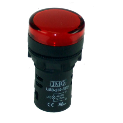 Постоянный световой индикатор - LMB-24-RED - IMO Precision Controls Limited - LED / накаливания / крепление на панели