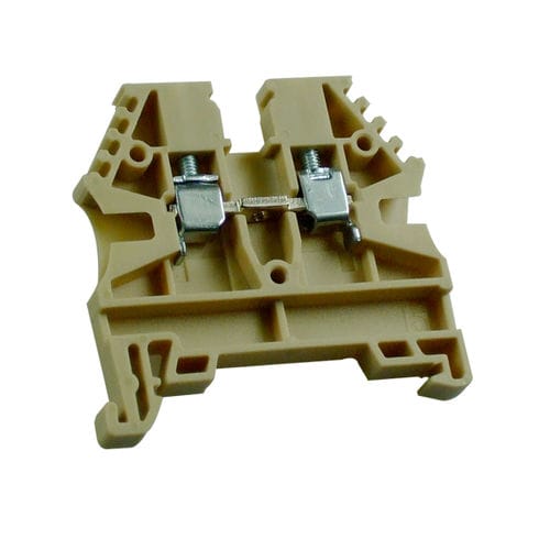 Клеммная колодка с винтовым соединением - ER2.5BEIGE - IMO Precision Controls Limited - на DIN-рейке / бежевая / 2 полюса