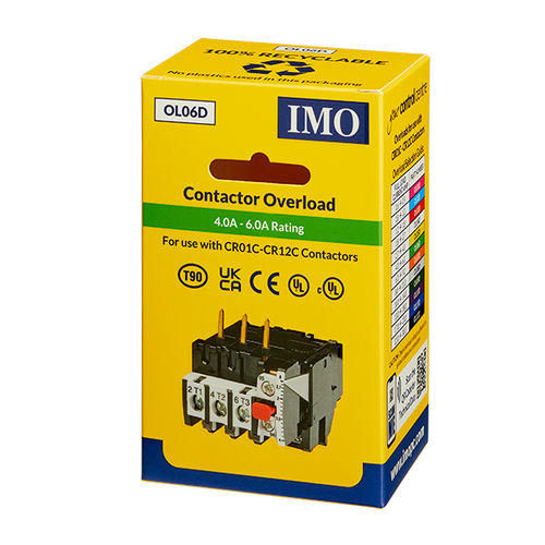 Защитное реле для установки на контакторе - OL06D - IMO Precision Controls Limited - перегрузки