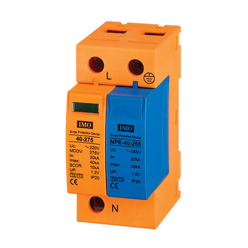 Коробка разрядника тип 2 - SPD2-401N - IMO Precision Controls Limited - защита от перенапряжения / компактная / 2 полюса