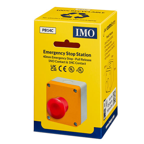 Кнопочный переключатель с аварийной остановкой - PB14C - IMO Precision Controls Limited - 1 кнопка / IP67