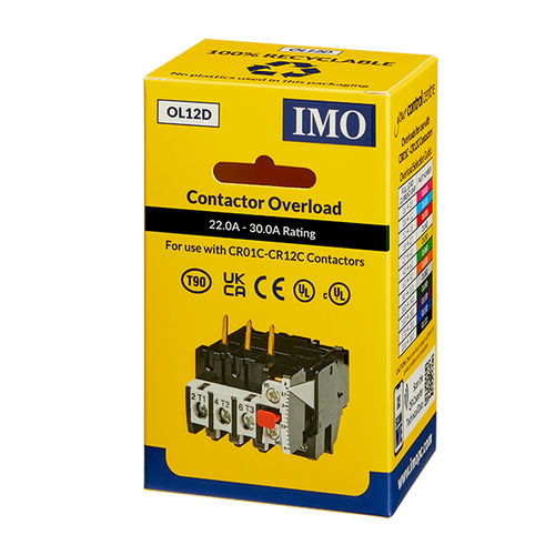 Реле защиты от перегрузки - OL12D - IMO Precision Controls Limited - тока / для установки на контакторе