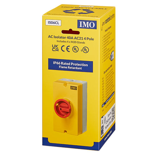 Разъединитель с ручным управлением - IS06CL - IMO Precision Controls Limited - низкого напряжения / 4 полюса / AC