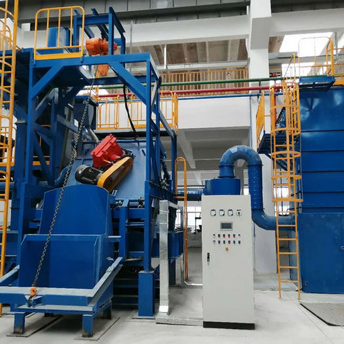 Дробеструйный аппарат с вращающимся барабаном - QGT15 - Shandong Kaitai Shot Blasting Machinery Share Co., - для металла