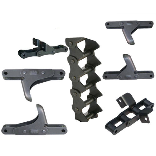 Цепь сталь - C/S Type Steel (1,2,3,4) - HANGZHOU CHINABASE MACHINERY CO., LTD. - с роликами / с креплениями / сельскохозяйственная