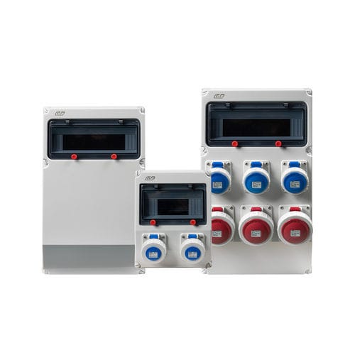 Оборудованный распределительный шкаф - PRYMA COMPLET - IDE ELECTRIC, S.L. - модульный / видимый / из ABS