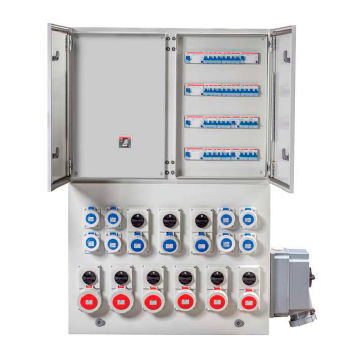 Оборудованный распределительный шкаф - COM/BMP series - IDE ELECTRIC, S.L. - переносной / из стали / IP65
