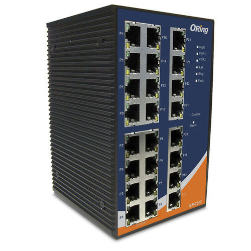 Управляемый коммутатор Ethernet - IES-3240 - Oring Industrial Networking Corp. - 10/100BaseT(X) / 24 порта / уровня 2