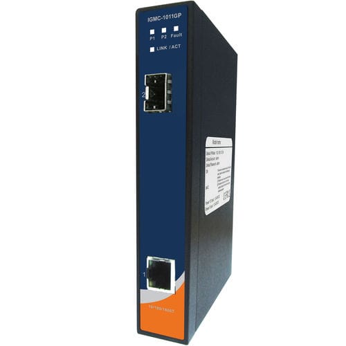 Преобразователь среда - IGMC-1011GP - Oring Industrial Networking Corp. - сред, гигабитовый / Ethernet / оптического волокна