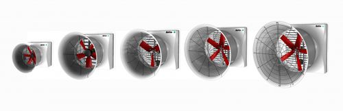 Настенный вентилятор - Multifan - Vostermans Ventilation - осевой / для циркуляции воздуха / из стекловолокна