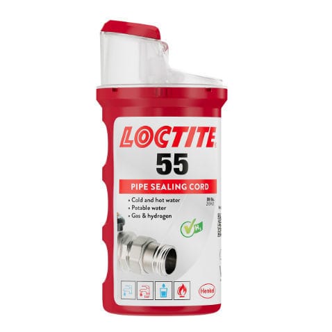 Мастика в виде шнура - LOCTITE 55  - Henkel LOCTITE - из полиамида / для резьбы труб / для резьбового соединения